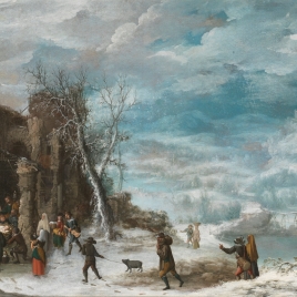 Winter Landscape with the Adoration of the Shepherds