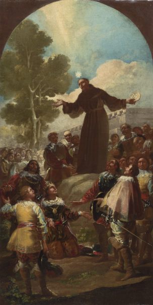 Segundo Boceto preparatorio de La predicación de San Bernardino de Siena