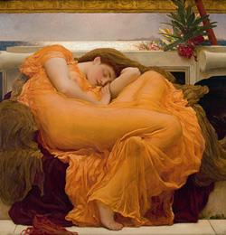 The Sleeping Beauty. Victorian Painting from de Museo de Arte de Ponce
