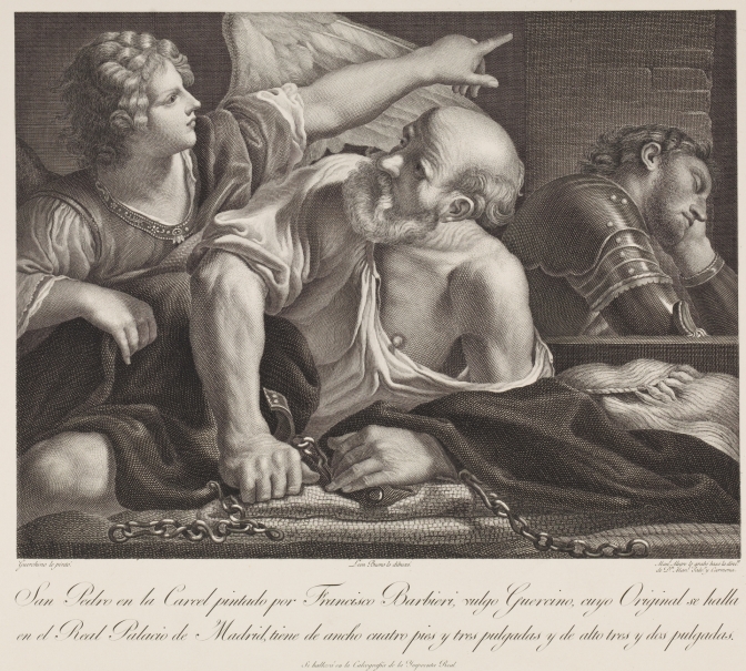 Imagen de la obra: "San Pedro liberado por un ángel"