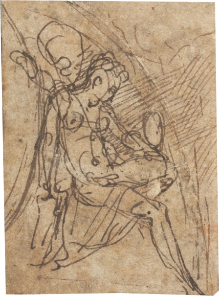 Imagen de la obra: "Desnudo femenino sentado"