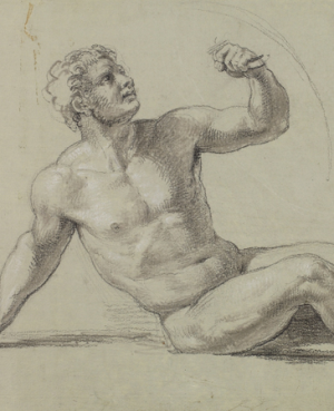 El dibujo en la formación neoclásica romana hacia 1800