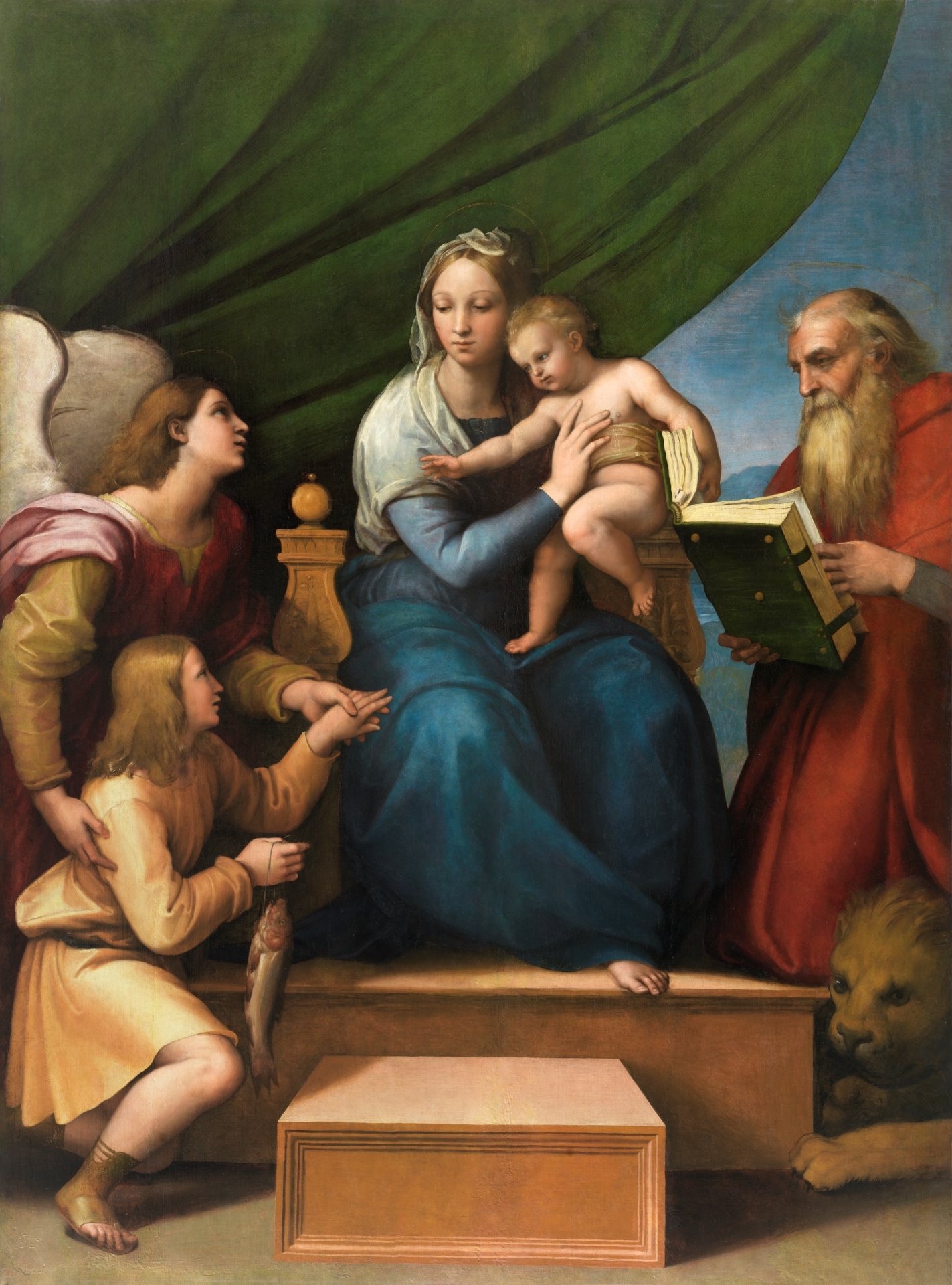 Picture Painter Italian Artist Art Madonna del Prato Framed Raphael Print 