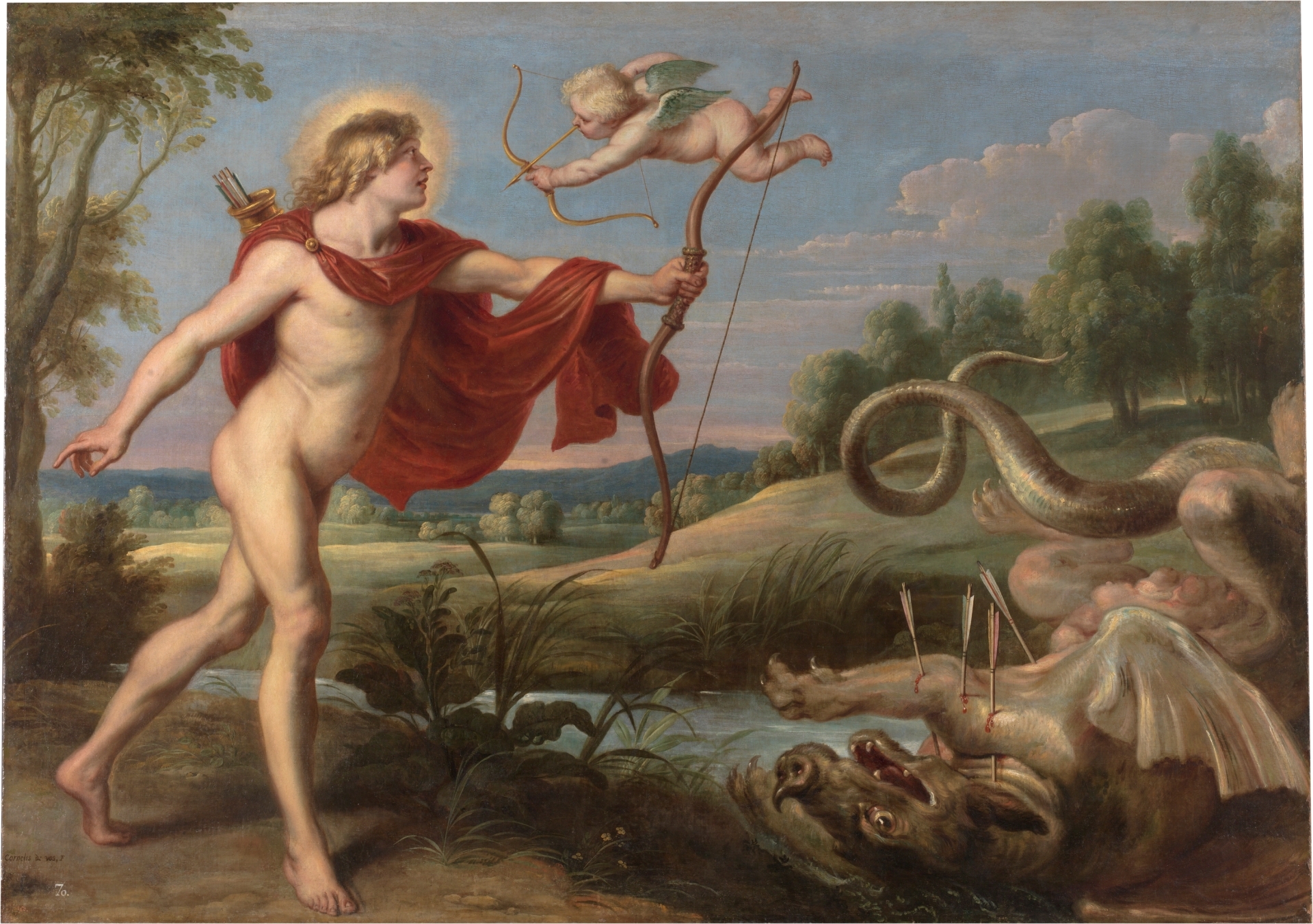 Apolo y la serpiente Pitón - Colección - Museo Nacional del Prado