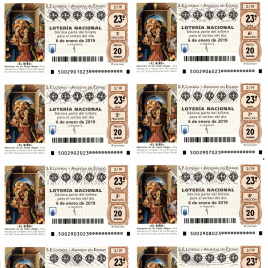 Capilla de billete de Lotería Nacional para el sorteo de 6 de enero de 2019