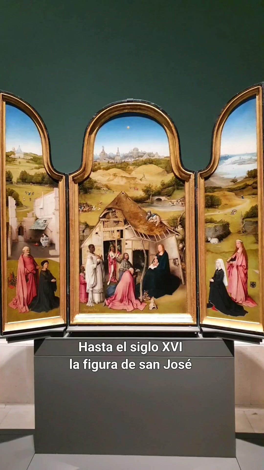 San José en el tríptico de "La Adoración de los Magos"