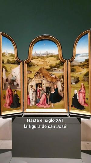 San José en el tríptico de "La Adoración de los Magos"