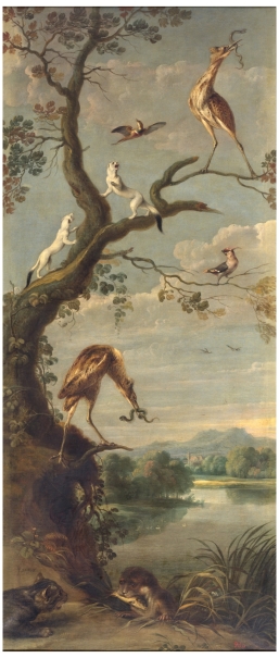 Imagen de la obra: "Aves acuáticas y armiños"