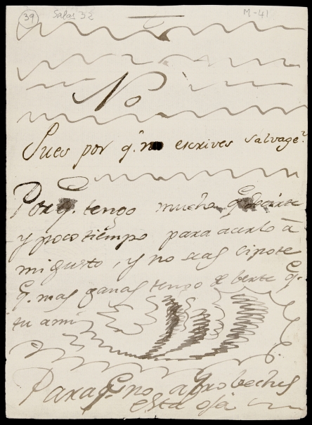 Imagen de la obra: "Carta de Martín Zapater a Goya y respuesta a Martín Zapater sin fechar"