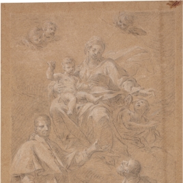 Virgen con San Carlos Borromeo y San Ignacio de Loyola