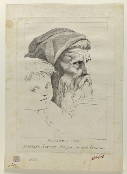 Cabeza de Zenón de Elea y de niño