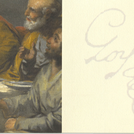 Invitación para la inauguración de la exposición "Restauración de los cuadros de La Santa Cueva de Cádiz"