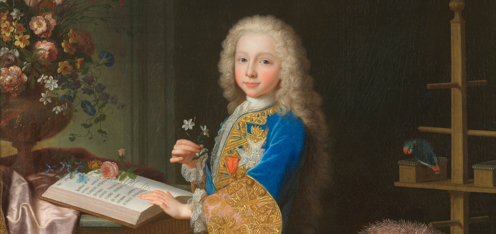 Carlos III, niño, en su gabinete