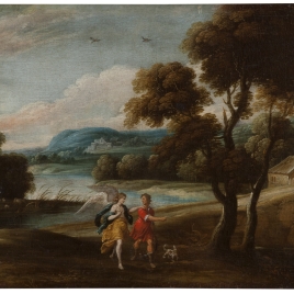 Paisaje con el arcángel san Rafael y Tobías