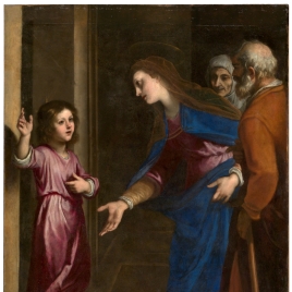 Jesús niño, en la puerta del Templo