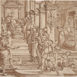 Escena de la historia de Asuero y Ester ?