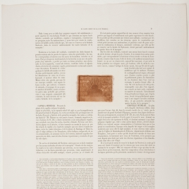 Página de texto sobre el Cristo de la Luz de Toledo, ilustrada con el detalle de la puerta lobulada de la mezquita