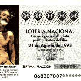 Capilla de décimo de Lotería Nacional para el sorteo de 21 de agosto de 1993