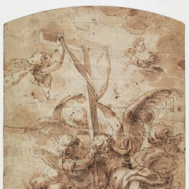 Group of Angels carrying the Holy Cross