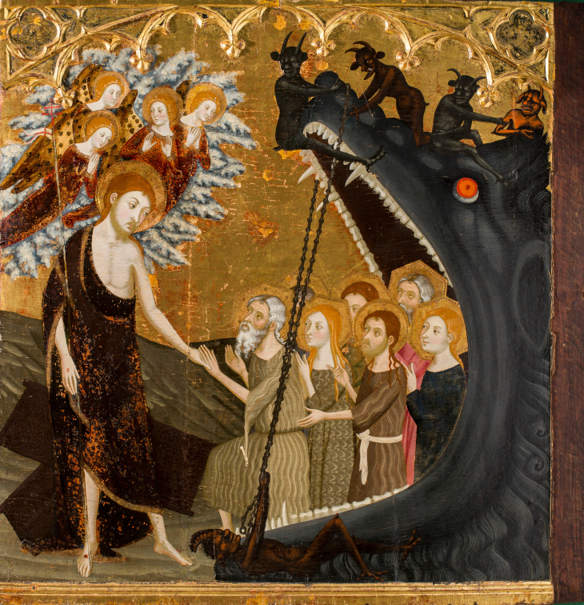 Two panels from the Altarpiece of the Resurrection: Christ’s Descent into Hell and Last Judgement