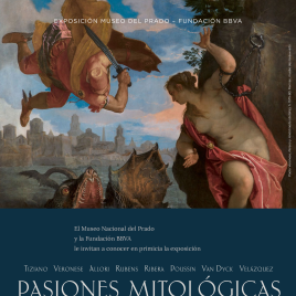 Invitación para la inauguración de la exposición "Pasiones mitológicas"
