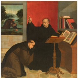 San Benito bendiciendo a san Mauro