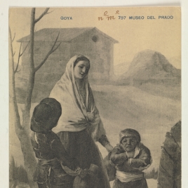 Mujer con dos muchachos en la fuente ("Los pobres en la fuente")