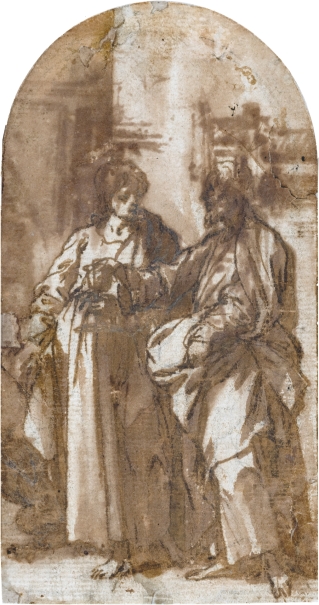 Imagen de la obra: "Jesús conversando con San Juan Evangelista"