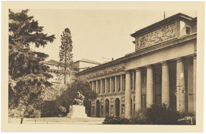Imagen de la obra: "Museo del Prado, vista de la fachada oeste o de Velázquez"