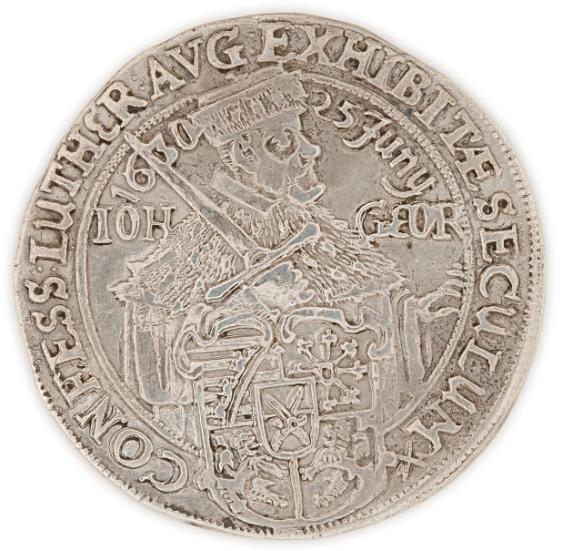 Imagen de la obra: "Centenario de la confesionalidad protestante del Ducado de Sajonia: Juan ''el Constante'', duque elector de Sajonia - Juan Jorge I, duque elector de Sajonia"