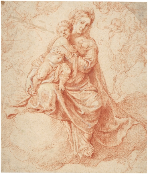 Imagen de la obra: "Virgen en Gloria con el Niño"