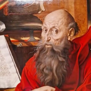 Dos versiones de "San Jerónimo en su estudio" (1541), de Marinus van Reymerswale