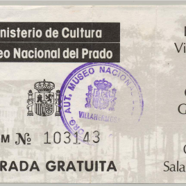 Billete de entrada al Museo del Prado [1985-1992]