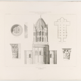 Planta, ábside y cimborrio de la Catedral Vieja de Salamanca