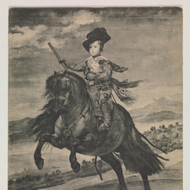 El príncipe Baltasar Carlos, a caballo