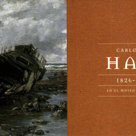 Invitación para la inauguración de la exposición "Carlos de Haes (1826-1898) en el Museo del Prado" en el Museo de Bellas Artes de Badajoz y Álava