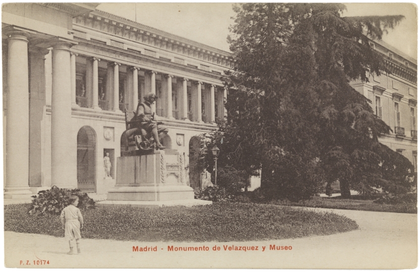 Imagen de la obra: "Museo del Prado, vista de la fachada oeste o de Velázquez"