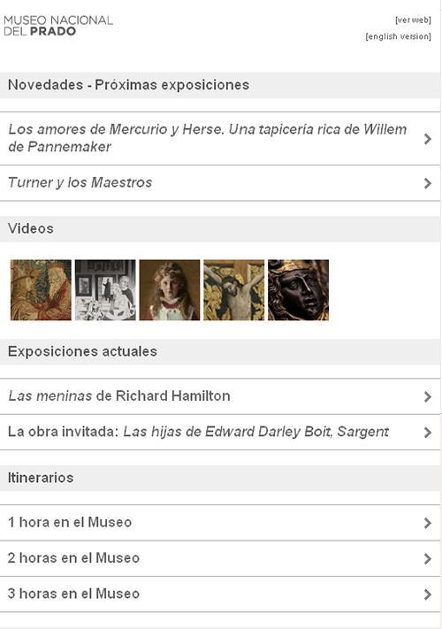 El Museo del Prado crea una versión web adaptada para dispositivos móviles