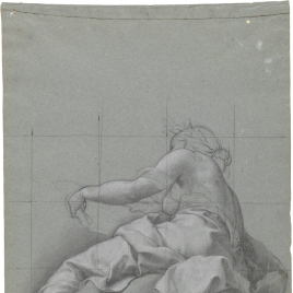 Calíope / Figura desnuda sentada de perfil