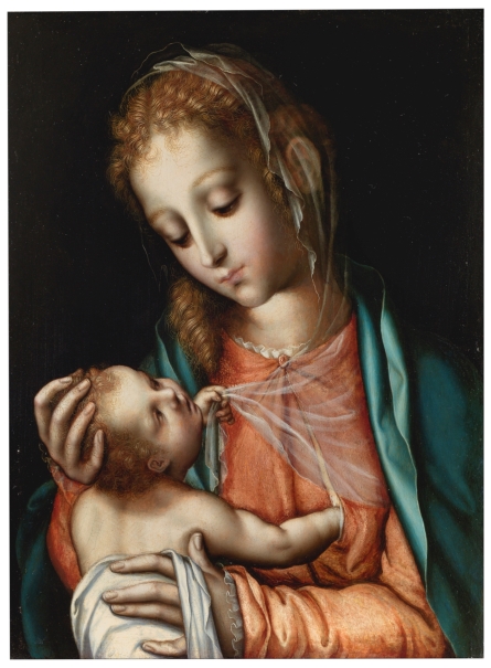 The Virgin nursing the Child