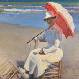 Mujer en la playa