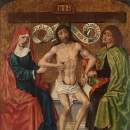 Cristo entre la Virgen y san Juan