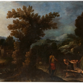 Paisaje con la crucifixión de san Pedro