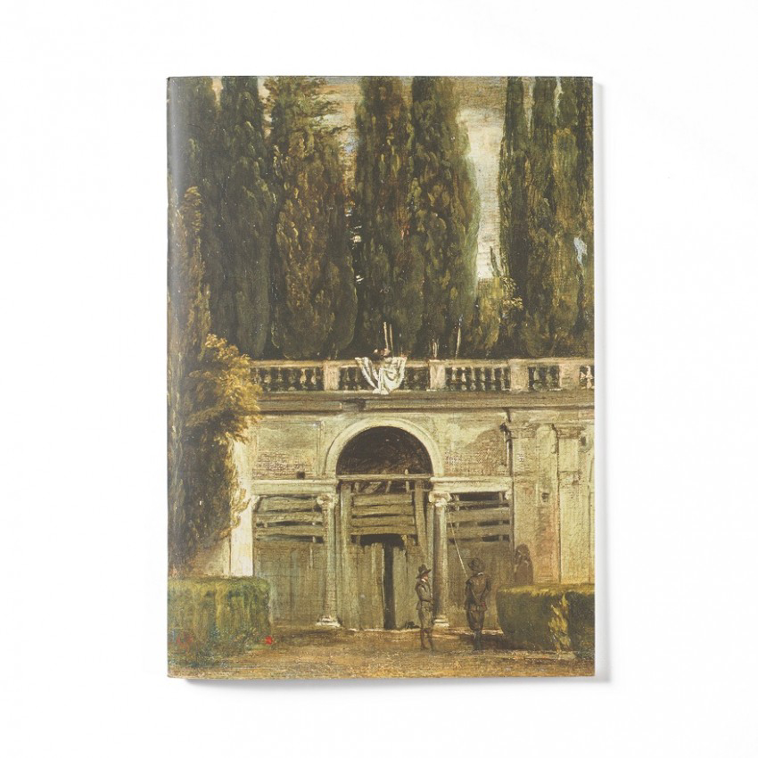 "View of the Gardens of the Villa Medici, Rome" notebook