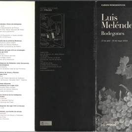 Luis Meléndez : bodegones : cursos monográficos / Museo Nacional del Prado.