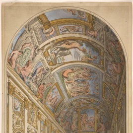 Vista de la Galería Carracci en el palacio Farnese