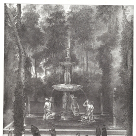 La Fuente de los Tritones en el Jardín de la Isla de Aranjuez