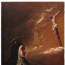The crucified Christ appears to Saint Teresa of Avila