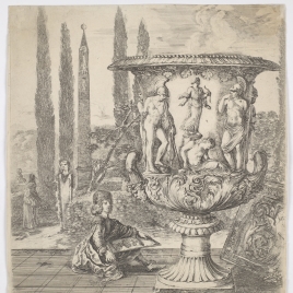El duque Cosimo III dibujando el Vaso Medici