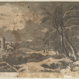 Paisaje nevado de invierno